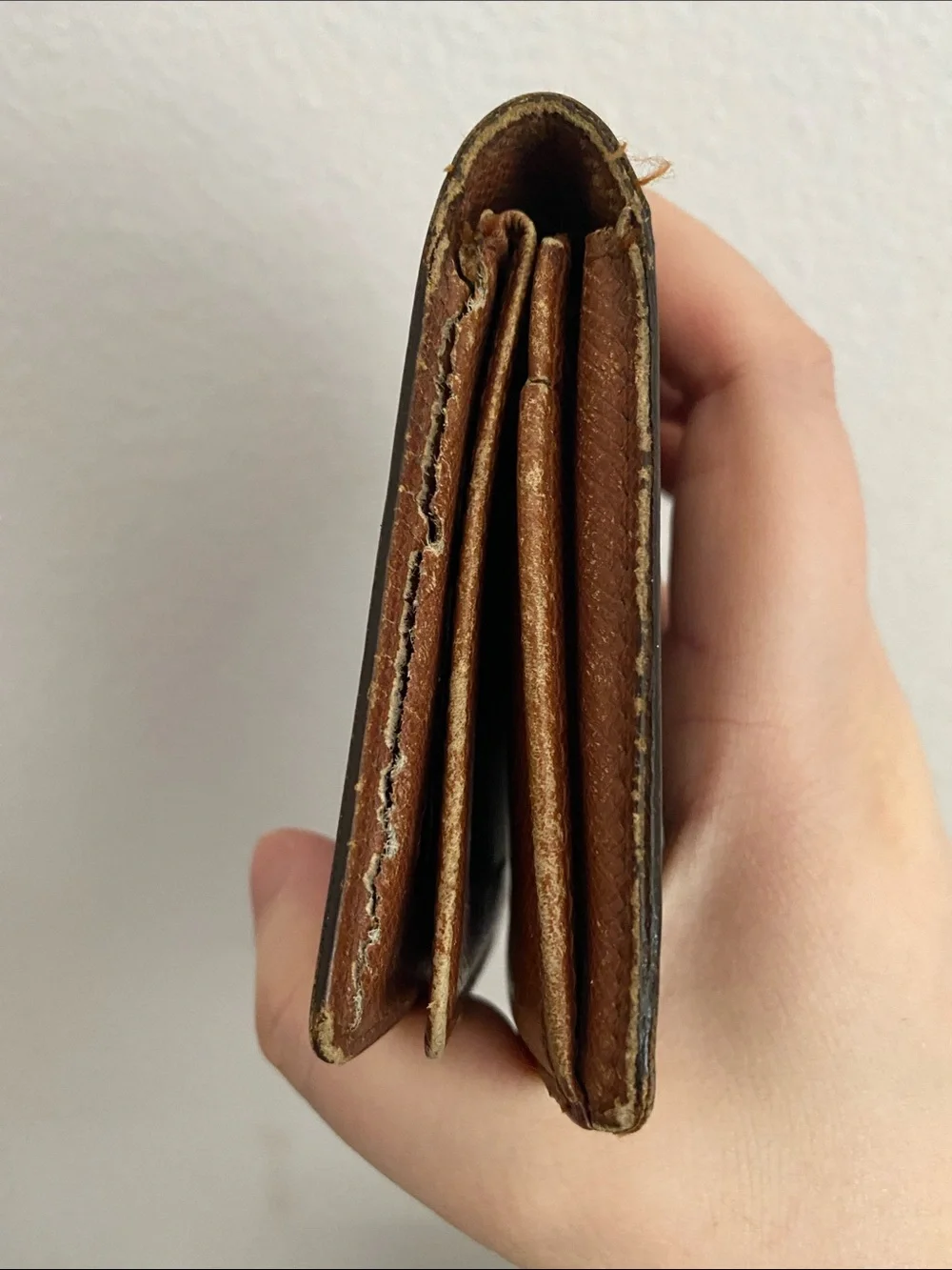 Authentic Louis Vuitton Monogram Canvas Wallet in Brown and Gold
